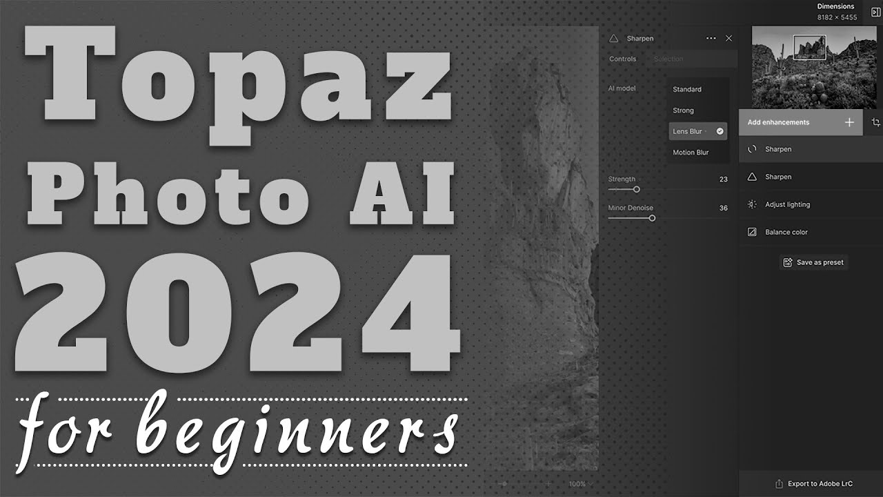 the NEW Topaz Photo AI complete guide, for version 4, is now live; https://youtu.be/rGXRagLnono