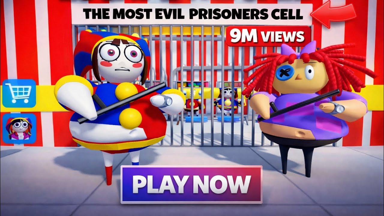 (NEW) DIGITAL CIRCUS BARRY’S PRISON RUN (obby) #roblox #scarryobby #obby 