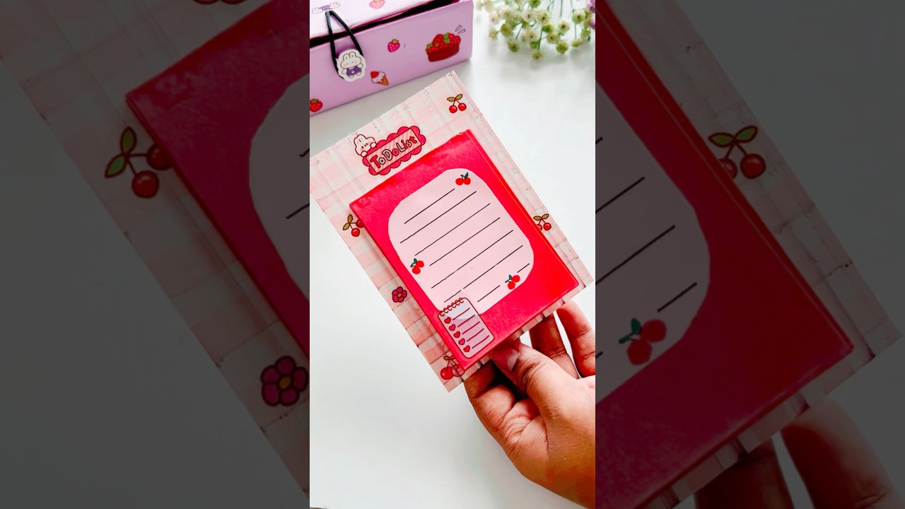 Cutest DIY Notepad Ever! 📝 Make Your Own To-Do List Pad