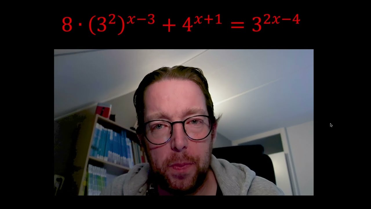 8 * (3^2)^(x-3) + 4^(x+1) = 3^(2x-4)
