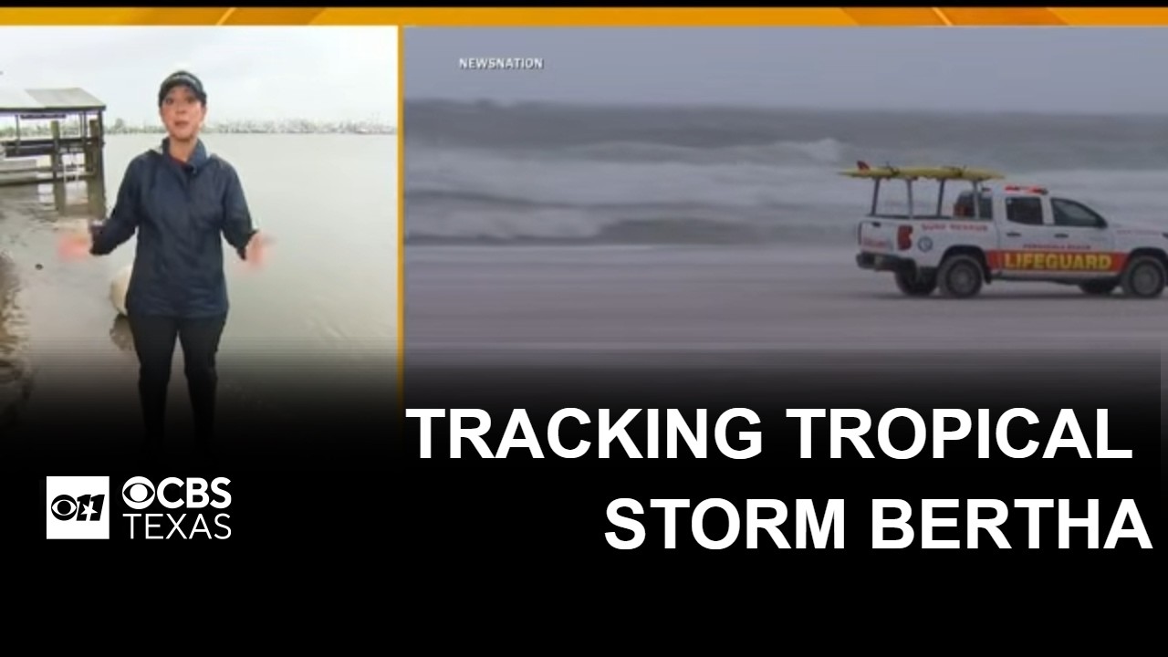 Tracking Tropical Storm Bertha as it's expected to make landfall in Louisiana