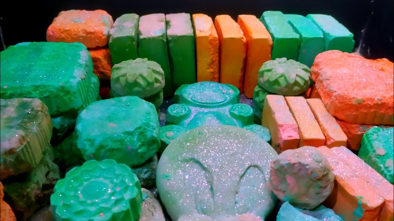 Soft and Crunchy Gym Chalk,oddlysatisfying#asmr #crispytexture 