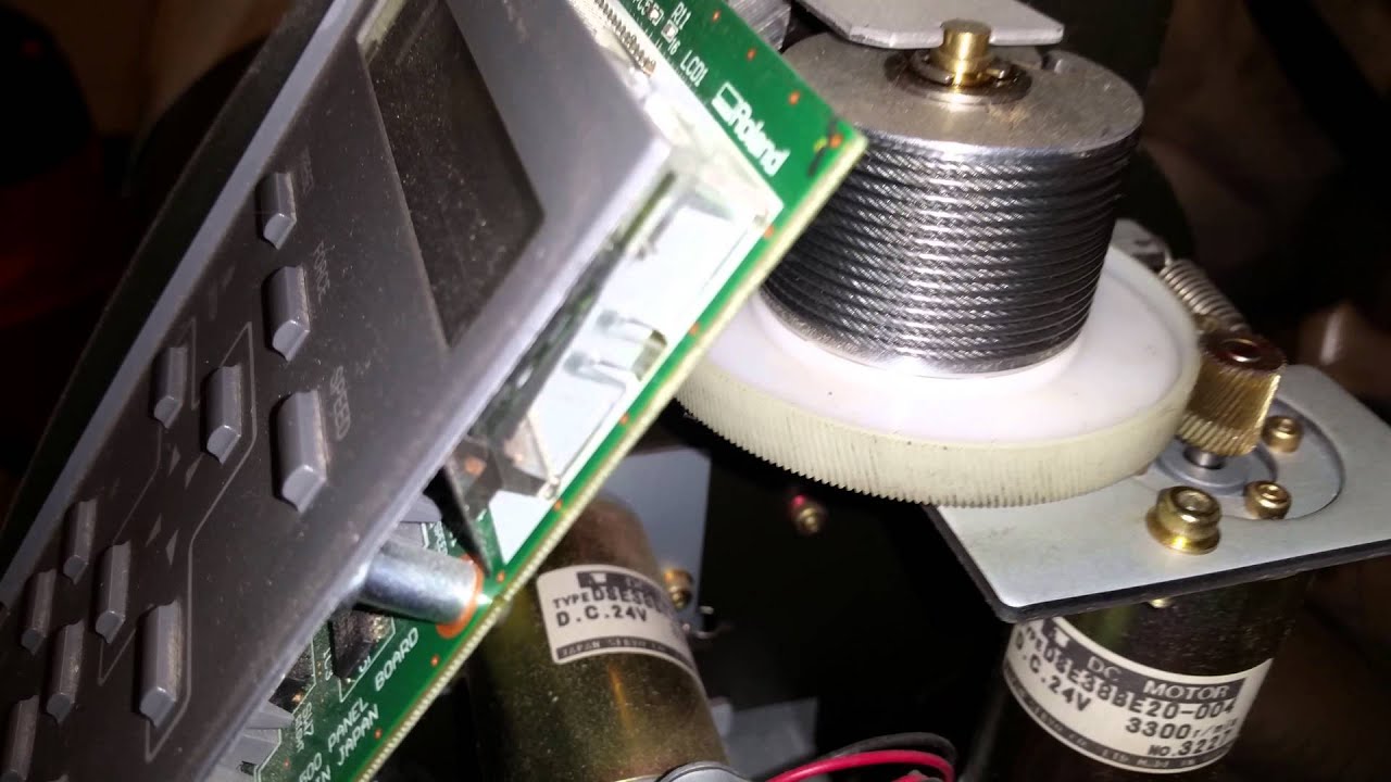 Cleaning Gears Inside Roland Camm 1 Pro CX500