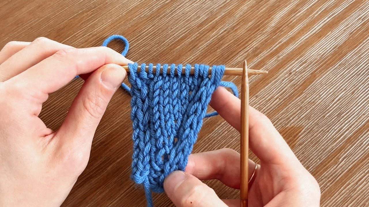 How to Knit an i-cord on a scarf edge | Knitting Tutorial