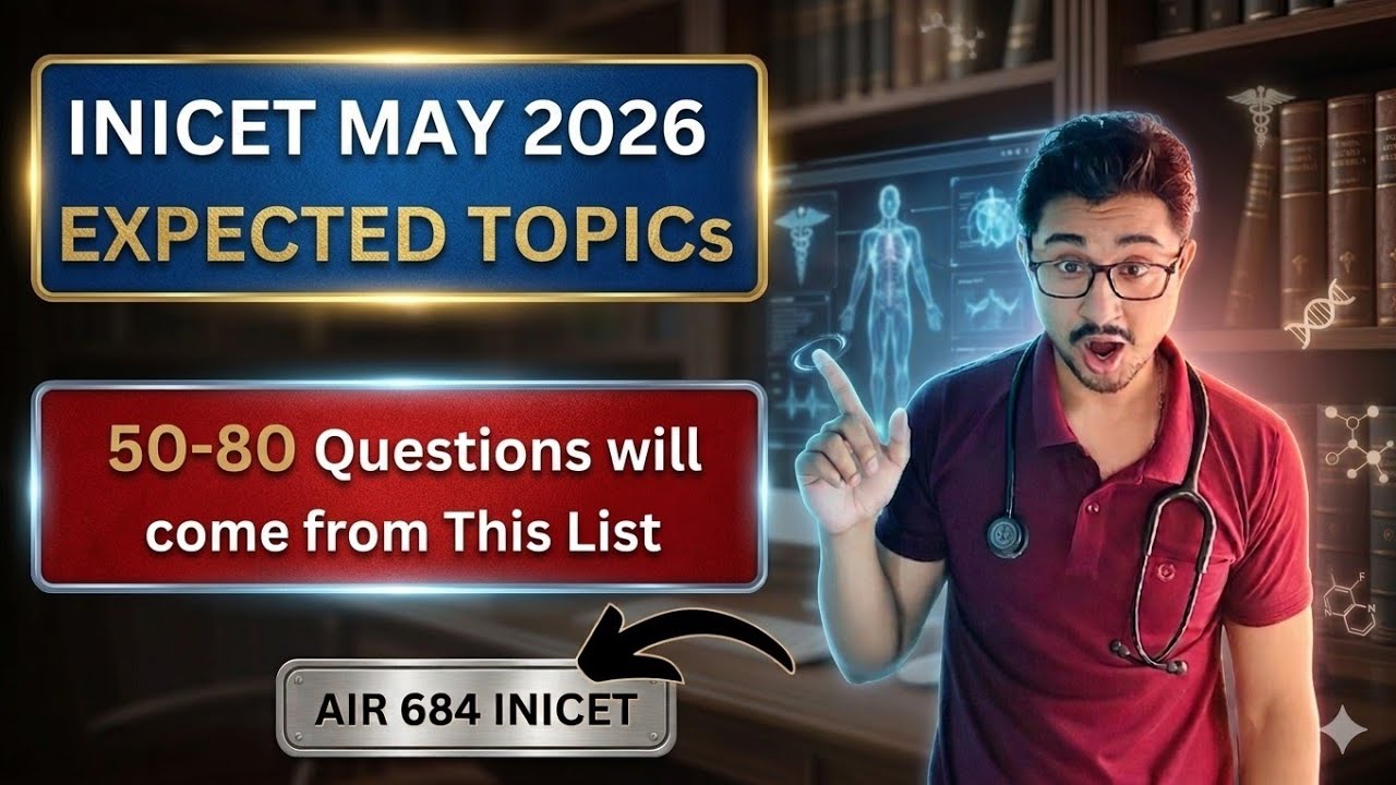 INICET MAY 2026 Predictor| Expected Topics for INICET| #inicet #aiims #inicet2026 #aiimsdelhi 