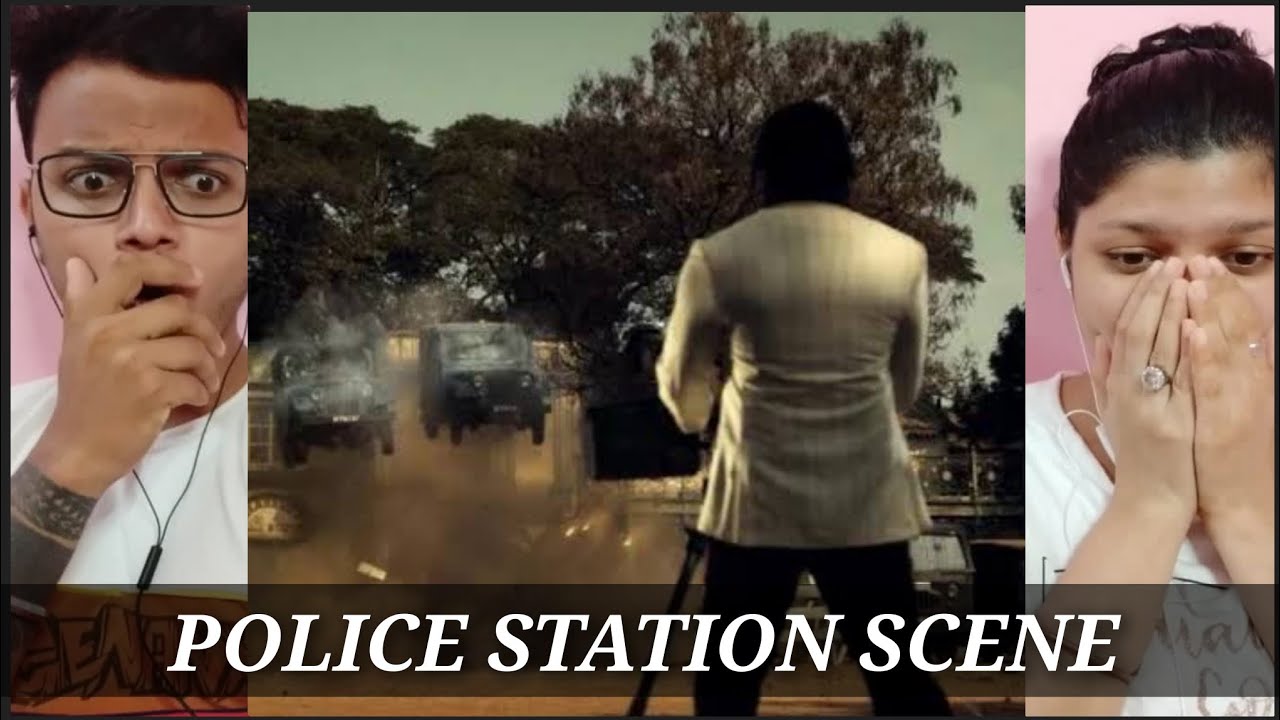 Rocky Destroy Police Station KGF 2 | Rocky's Full Name Revealed | Yash | Mass Scene | RECit Reaction