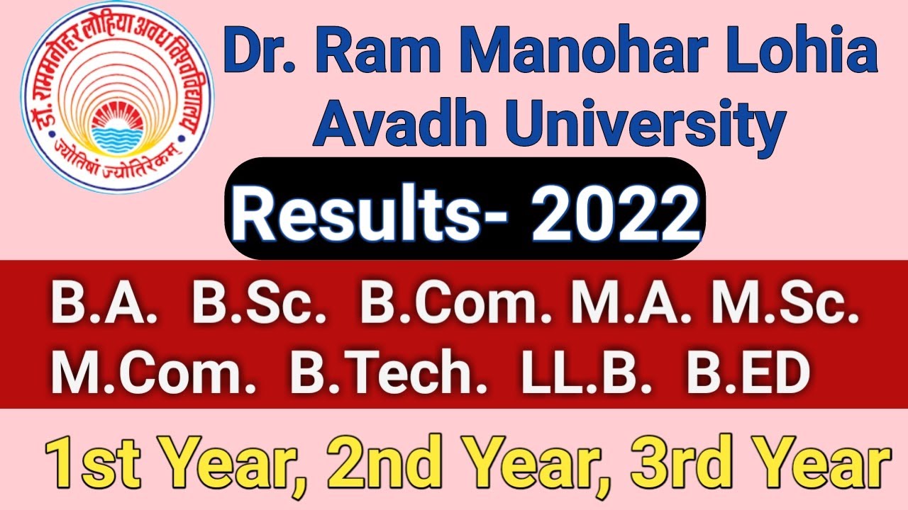avadh university result 2022 | rmlau result 2022 | avadh university ka result kaise dekhen