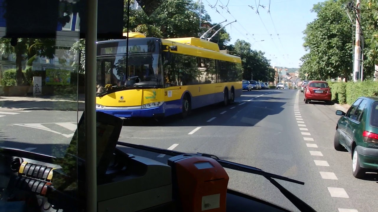 MHD Teplice: Jízda linkou 102 ze Škody 28Tr (1/2)
