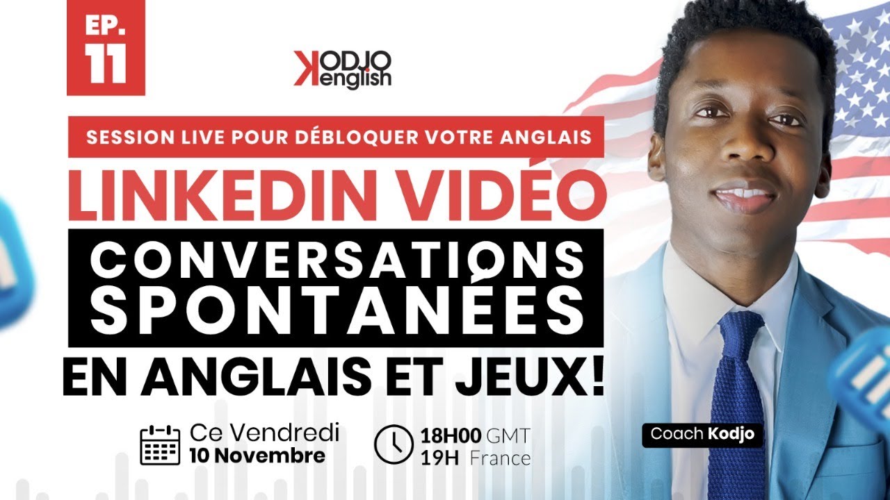 Parler spontanément en anglais et recevez des corrections en direct Ep 11
