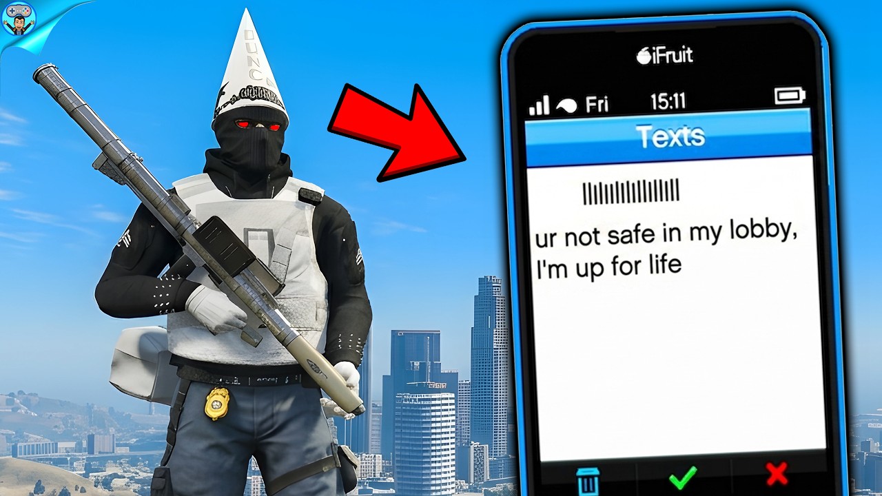 Издевательства над жалкими и никчемными грифферами в GTA Online.
