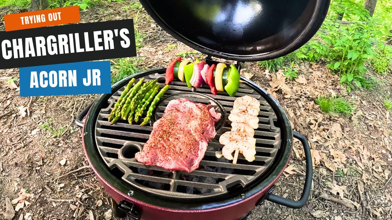 Check Out Our New Grill!! Char Griller Akorn Jr!!