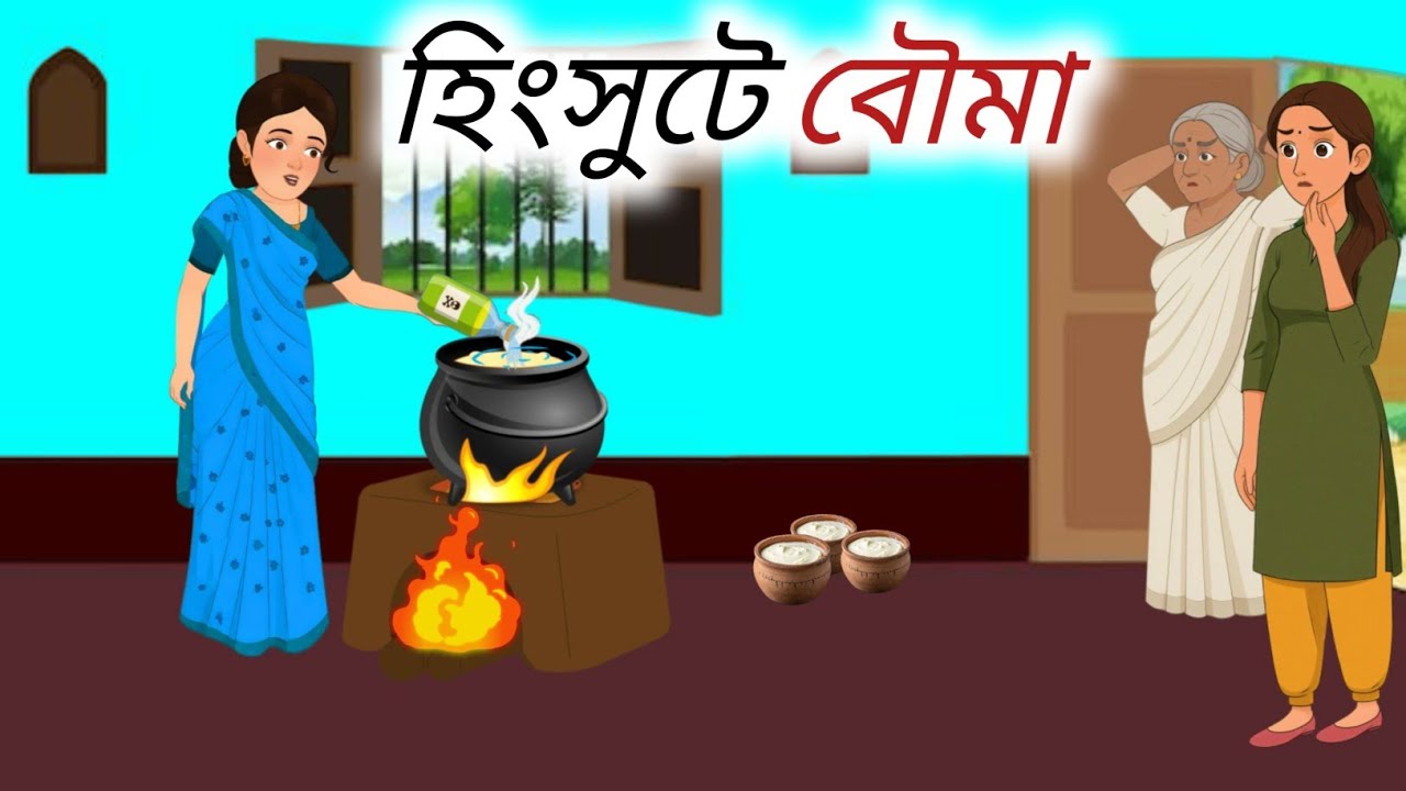 হিংসুটে বৌমা। Hinsute Bouma।Bengali Moral stories Cartoon।Rupkathar Golpo। পাচঁমেশালি cartoon।