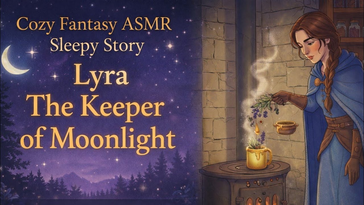 Lyra The Keeper of Moonlight ASMR story | cozy fantasy sleeping story