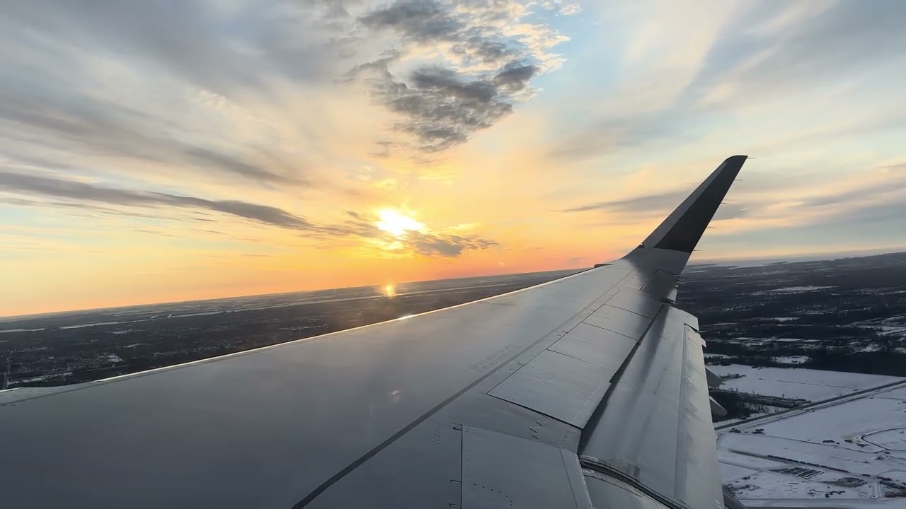 Detroit to Minneapolis Takeoff Delta A321-211