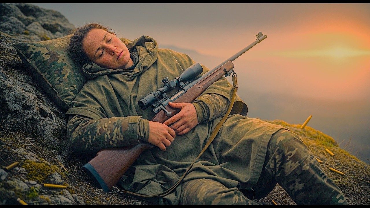 She Slept Holding Her Sniper Rifle — By Morning the Enemy Was Defeated