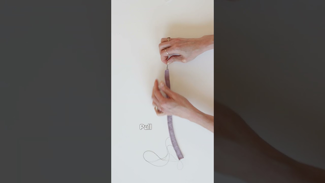 Sewing Secret! Use a Straw to Turn Spaghetti Straps.