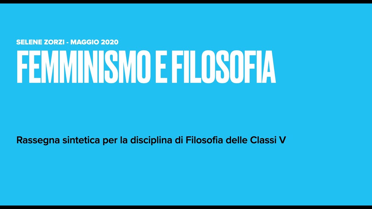 Femminismo e filosofia