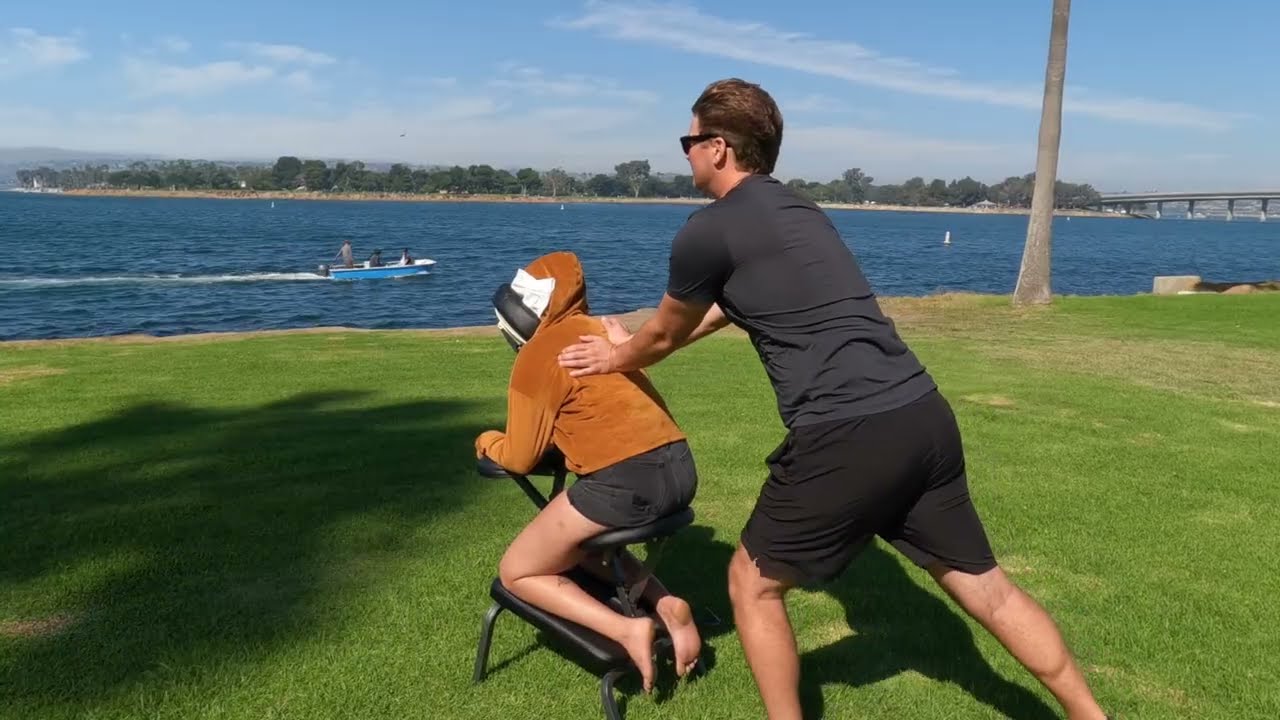 CHAIR MASSAGE WITH LEXI ON MISSION BAY, SAN DIEGO, CA