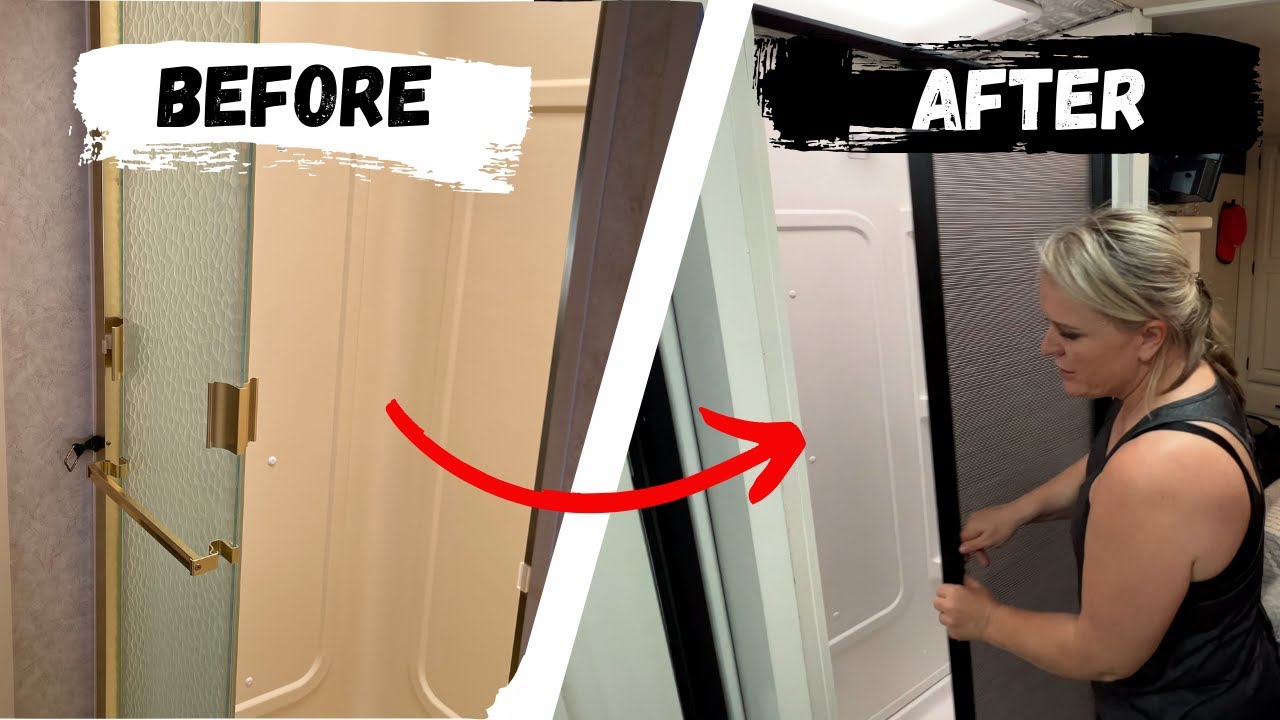 MUST HAVE RV SHOWER DOOR UPGRADE