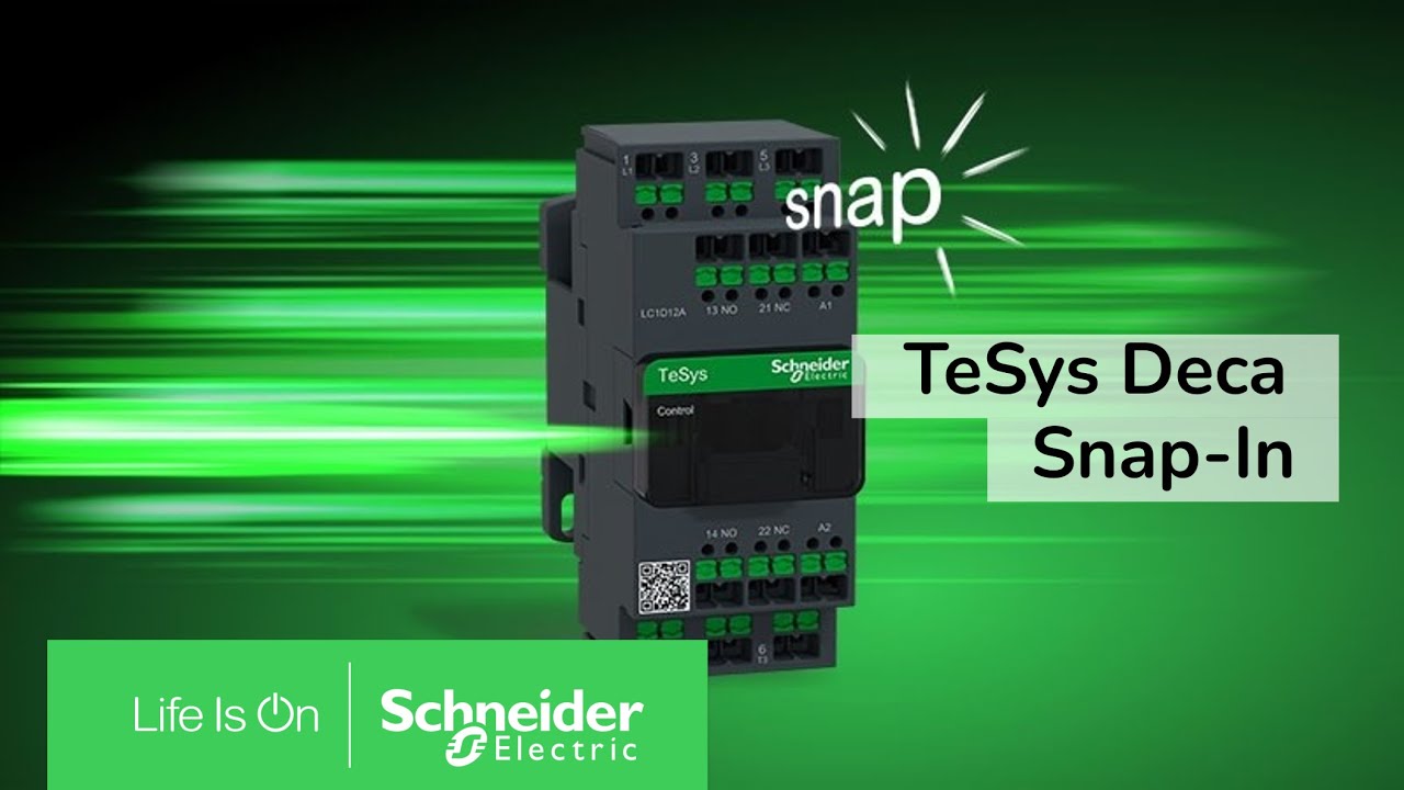 Tool-Free Industrial wiring with TeSys Deca Snap-In | Schneider Electric