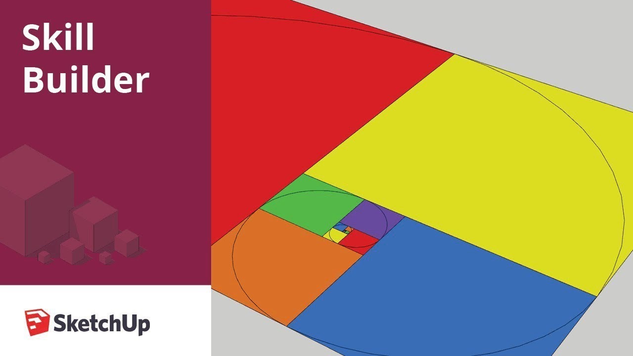 How to make a golden spiral in SketchUp - Skill Builder
