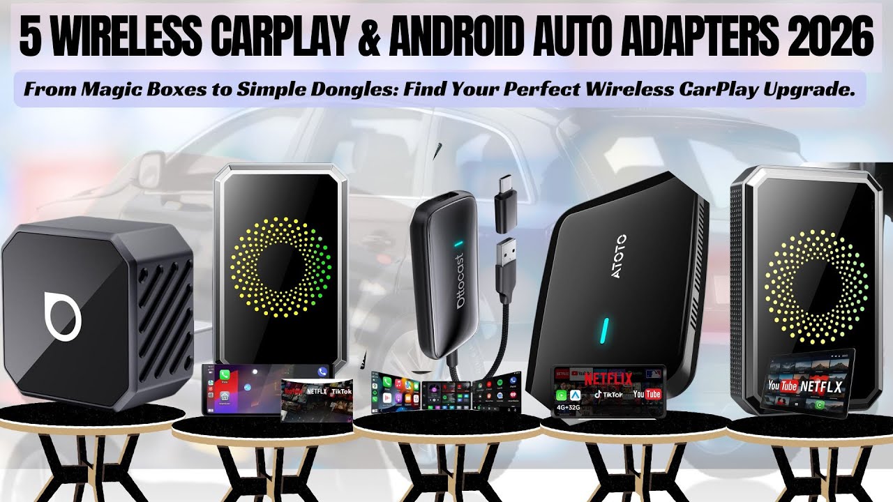 Top 5 Wireless CarPlay & Android Auto Adapters (2026) | Cut the Cord & Upgrade Your Car!