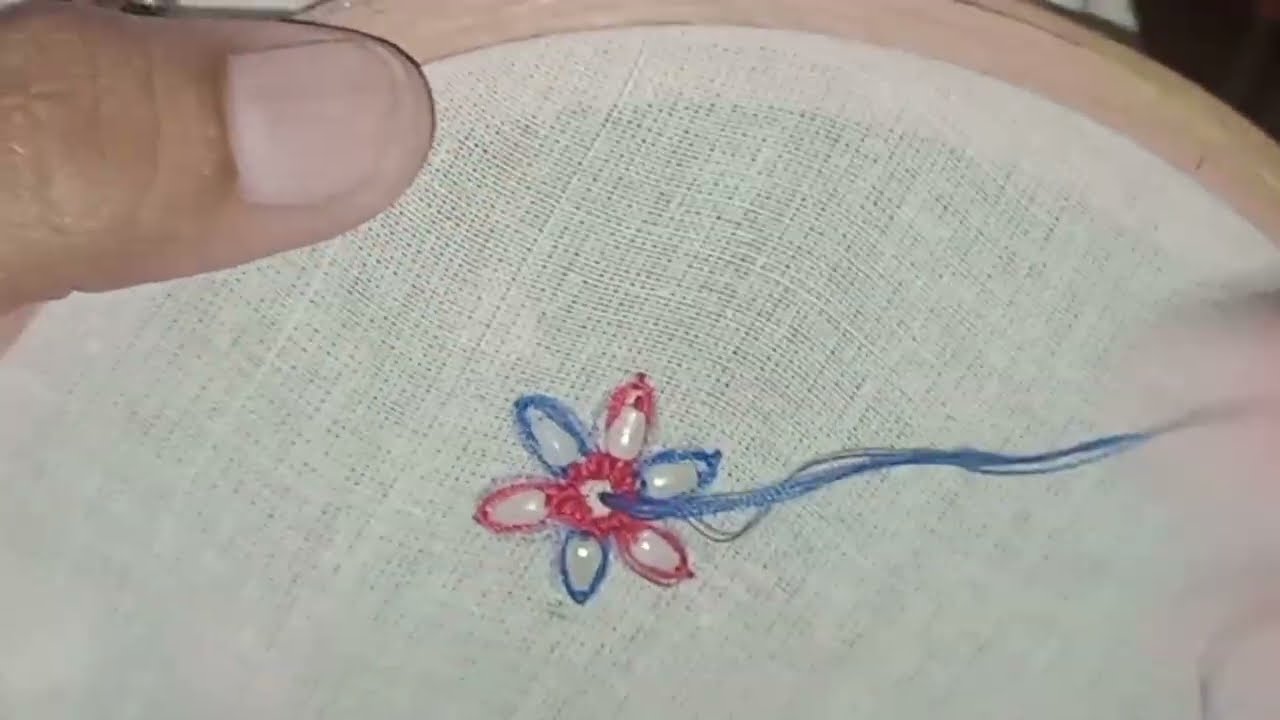 Simple #embroidery 🪡#viralvideo ✨@_netra 