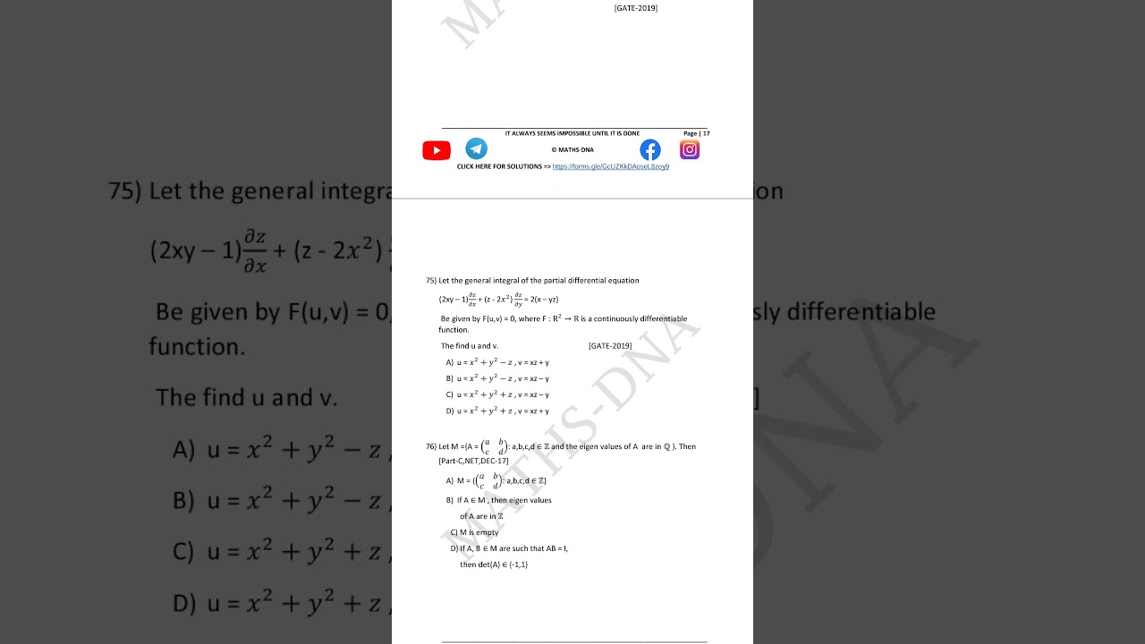 #csirugcnetmathematic #netexam #csirnetmathematics #csirugcnet #preparation #pushpa2therulesongs