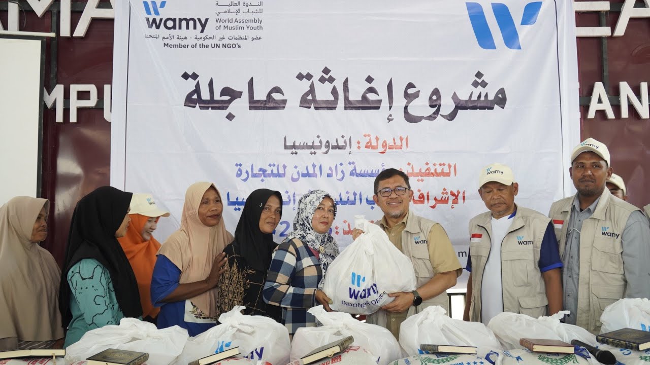 تقرير تنفيذ مشروع إغاثة عاجلة للمتضررين بالفيضانات في سومطرة بإندونيسيا