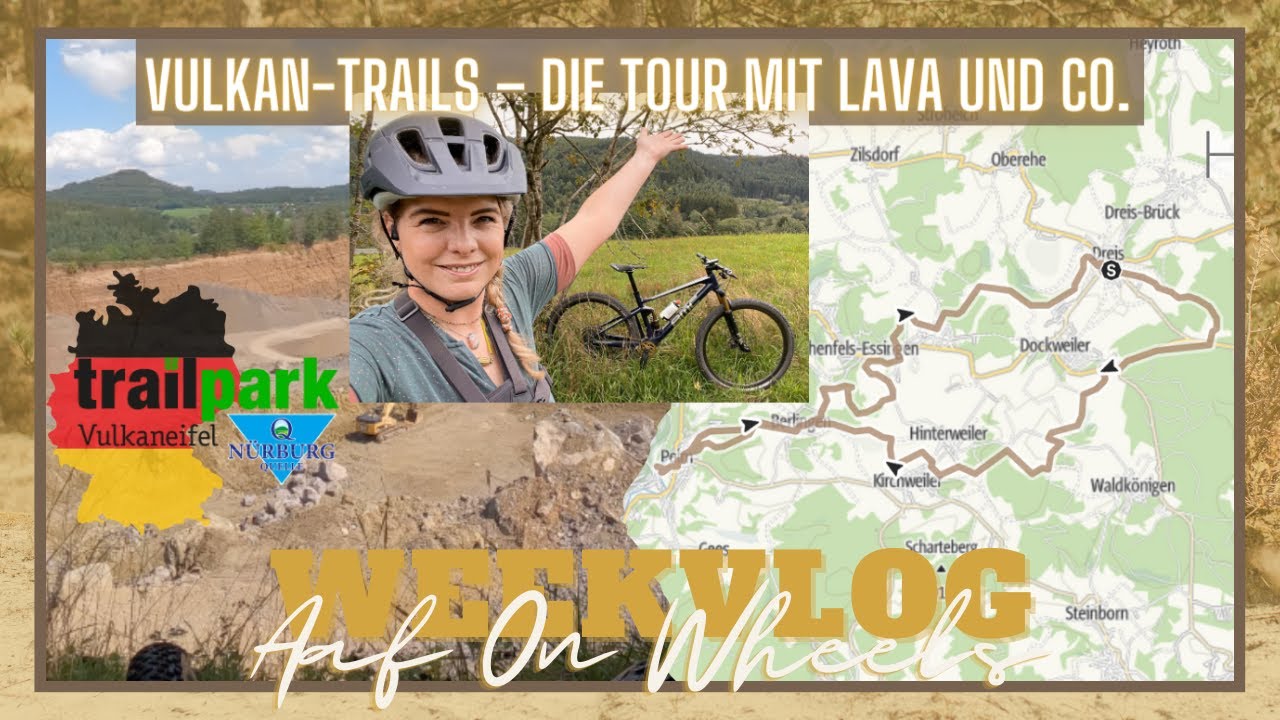 VAKANTIE DUITSLAND! 🌋 ‘DIE TOUR MIT LAVA UND CO.' MOUNTAINBIKE ROUTE ・VLOG #106 | Aaf on Wheels ©