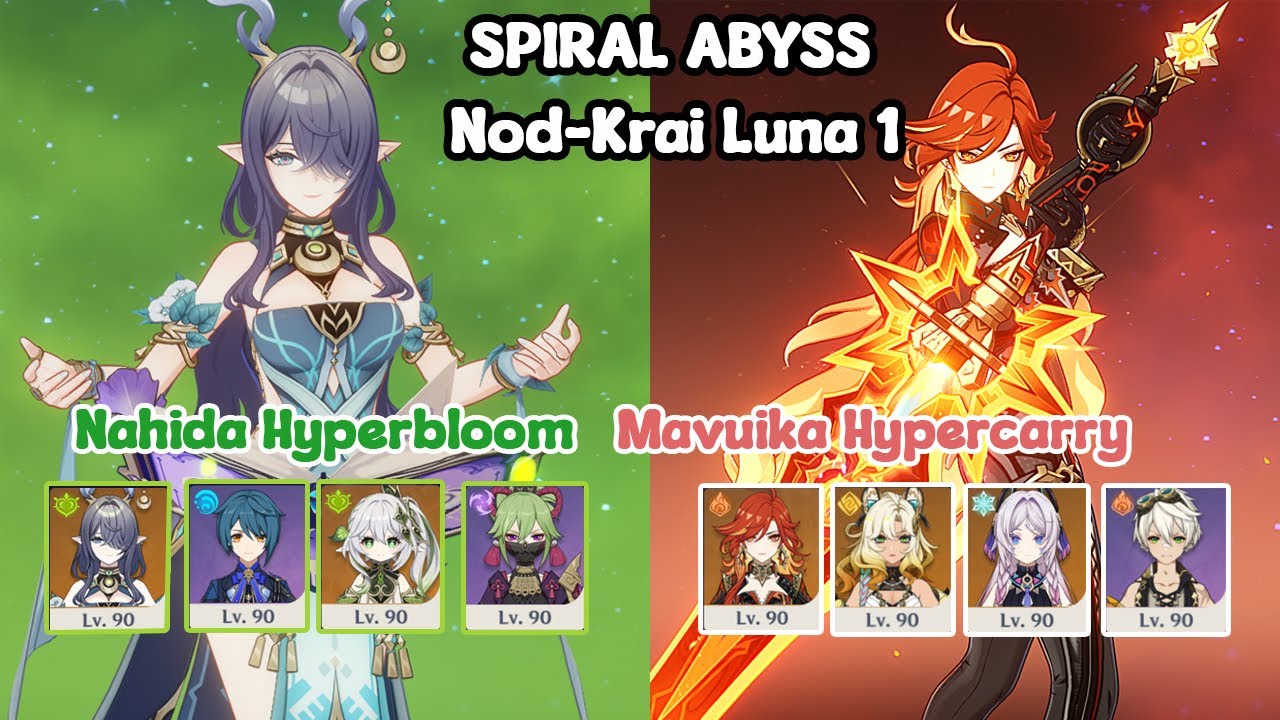 C0 Lauma Hyperbloom & C0 Mavuika Hypercarry Floor 12 | Spiral Abyss  Genshin Impact Luna1