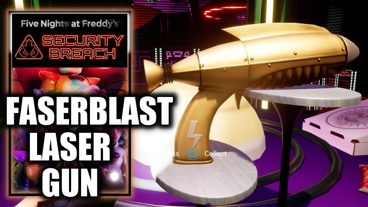 FNAF Security Breach &ndash; Aquire Fazer Blast Laser Gun - Use the Party Pass to access Fazer Blast