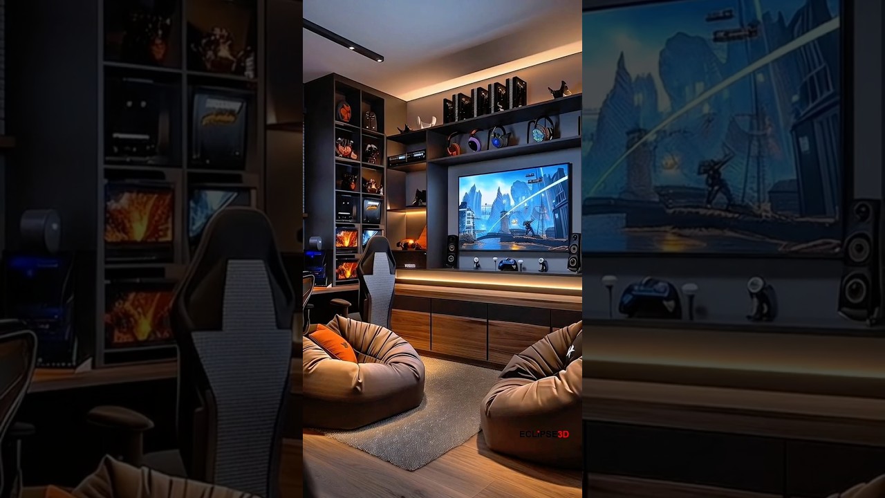 Ultimate Gaming Room Setup 2025 🎮 | Modern & Cozy Vibes!#GamingRoom #GamingSetup #shorts
