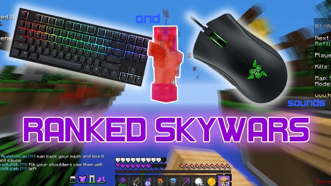 {Ranked Skywars} New Keyboard! - Mouse and Keyboard Sounds #3