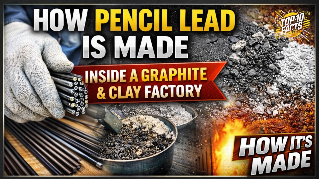 HOW PENCIL LEAD IS MADE | INSIDE A GRAPHITE & CLAY FACTORY | HOW IT&rsquo;S MADE