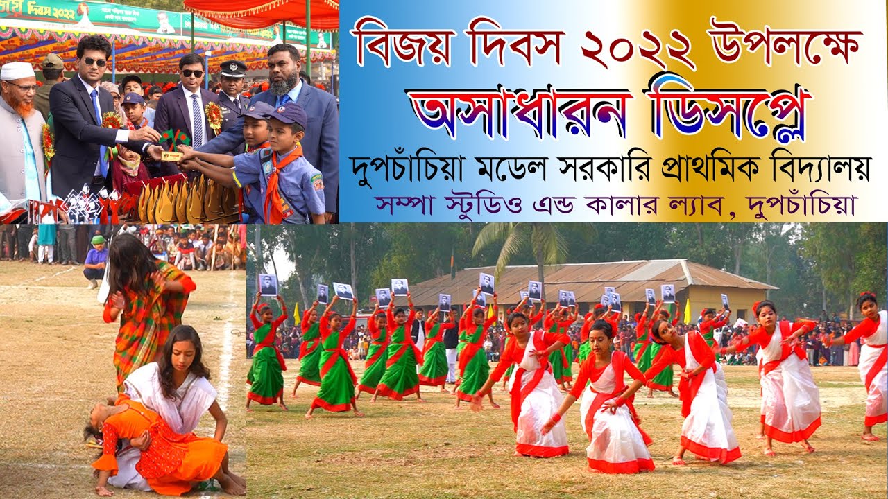 অসাধারন ডিসপ্লে # দুপচাঁচিয়া মডেল সরকারি প্রাথমিক বিদ্যালয়   school display dance # Dupchanchia mode
