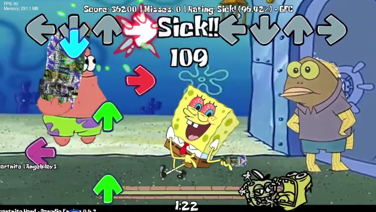 SpongeBob Parodies V4 - Cartnite (Scrapped; Full Gameplay)