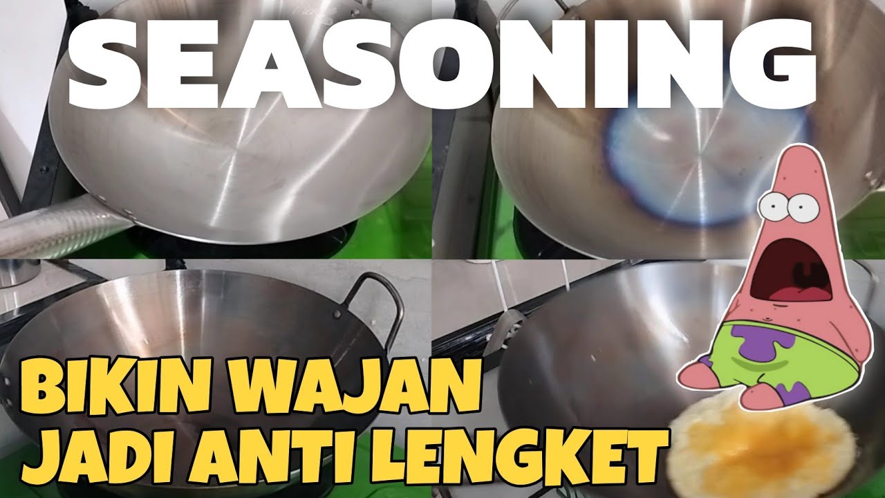 SEASONING WAJAN STAINLESS BIAR JADI ANTI LENGKET || BAKING TV