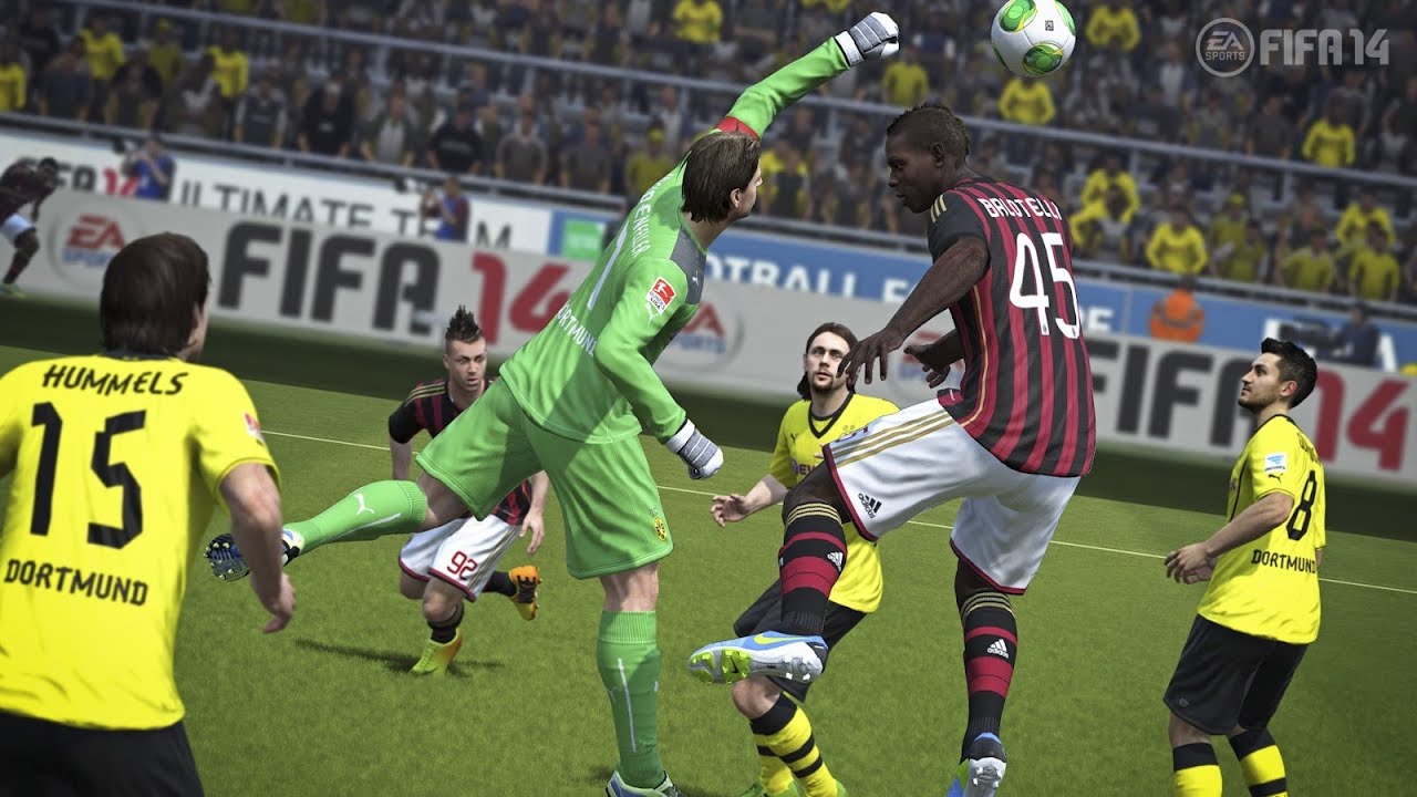FIFA14 Demoplay Playstaiton3 Acmilan vs ドルトムント