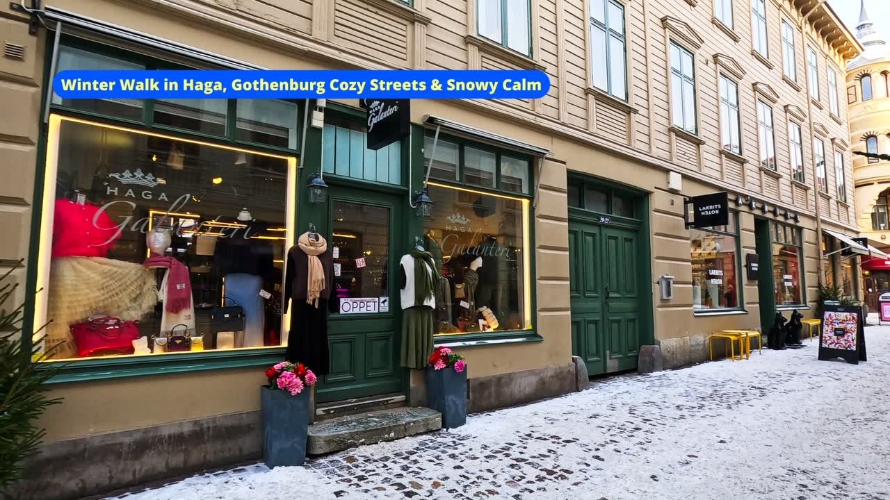 A Peaceful Winter Day in Haga  Gothenburg Walking Tour