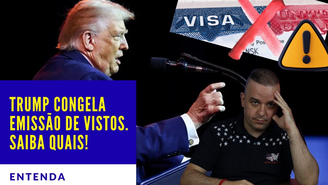Trump congela emiss&atilde;o de visto americano (Saiba quais tipos de vistos foram afetados)