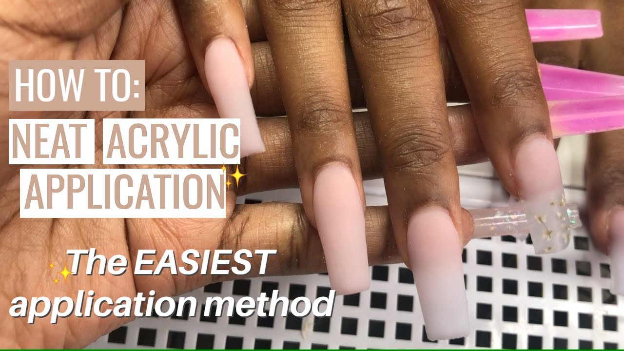How to: Acrylic Application For Beginners (EASY) | Perfect Acrylic Application | Clarissa Ama
