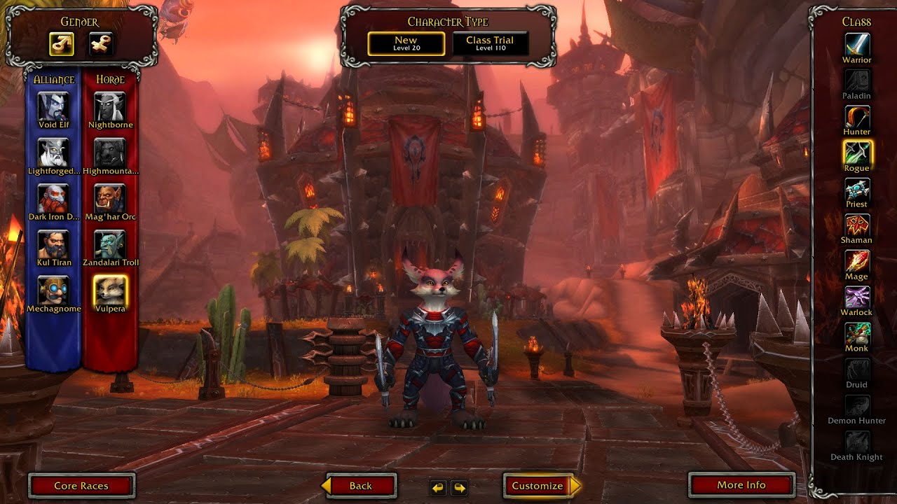 Vulpera allied race. Quest line and racial skills. WoW BFA