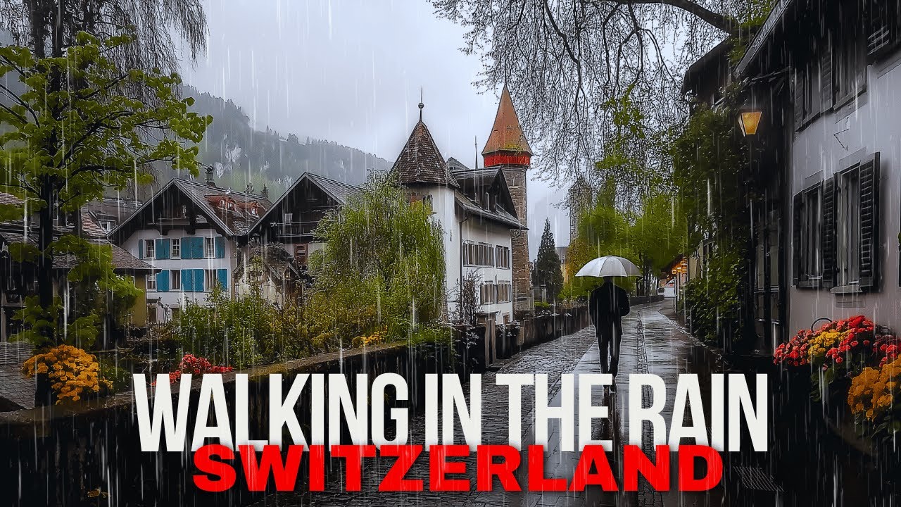 Rainy Day in Switzerland - Relaxing Nature Sounds