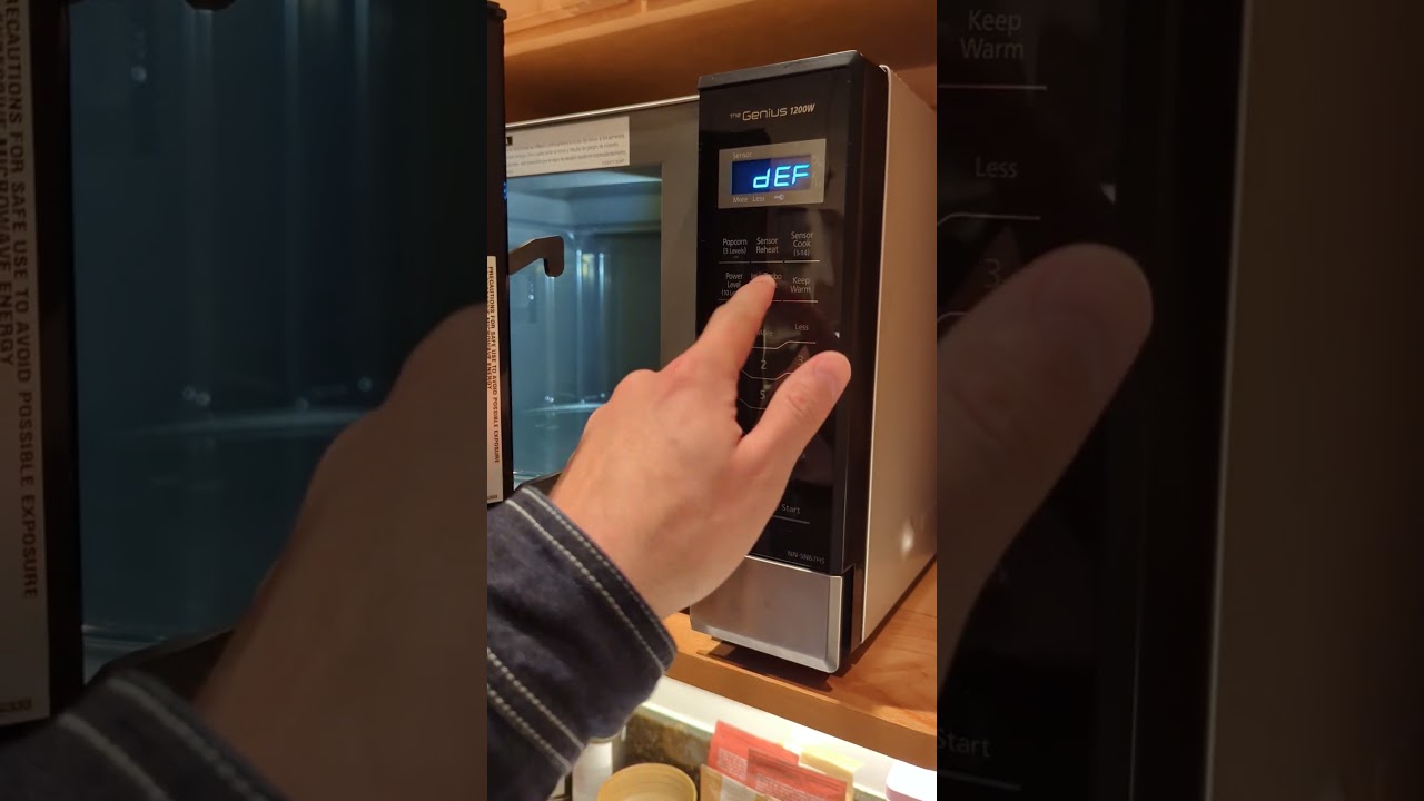 Turning off child safety lock on Panasonic Microwave model 