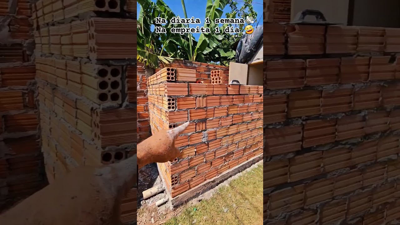 pedreiro na empreita e outro n&iacute;vel #pedreiro #constru&ccedil;&atilde;o #obra #reforma