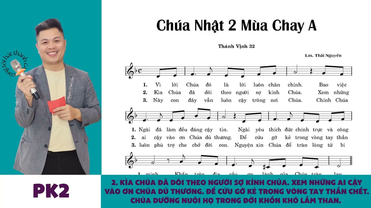 Đáp Ca - THTM - Thánh Vịnh 32 - Chúa Nhật 2 Mùa Chay Năm A - Lm. Thái Nguyên x Nguyễn Vinh Sơn