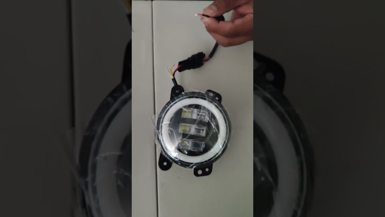 faros auxiliares ojo de angel 4 pulgadas #automobile #led #ledlights #light #DRL #JEEP #