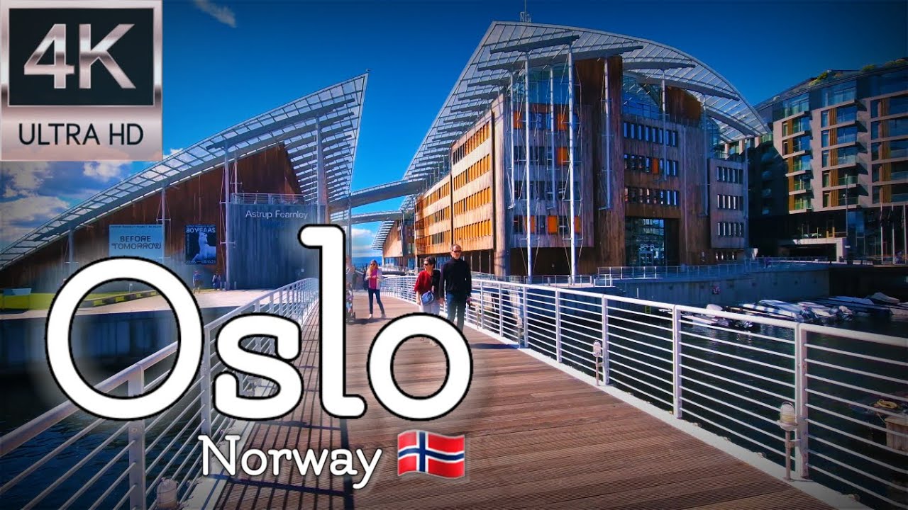 👣Walk with Me in 4K  |  Stunning Oslo Harbour Promenade  |  Summer 2023👣