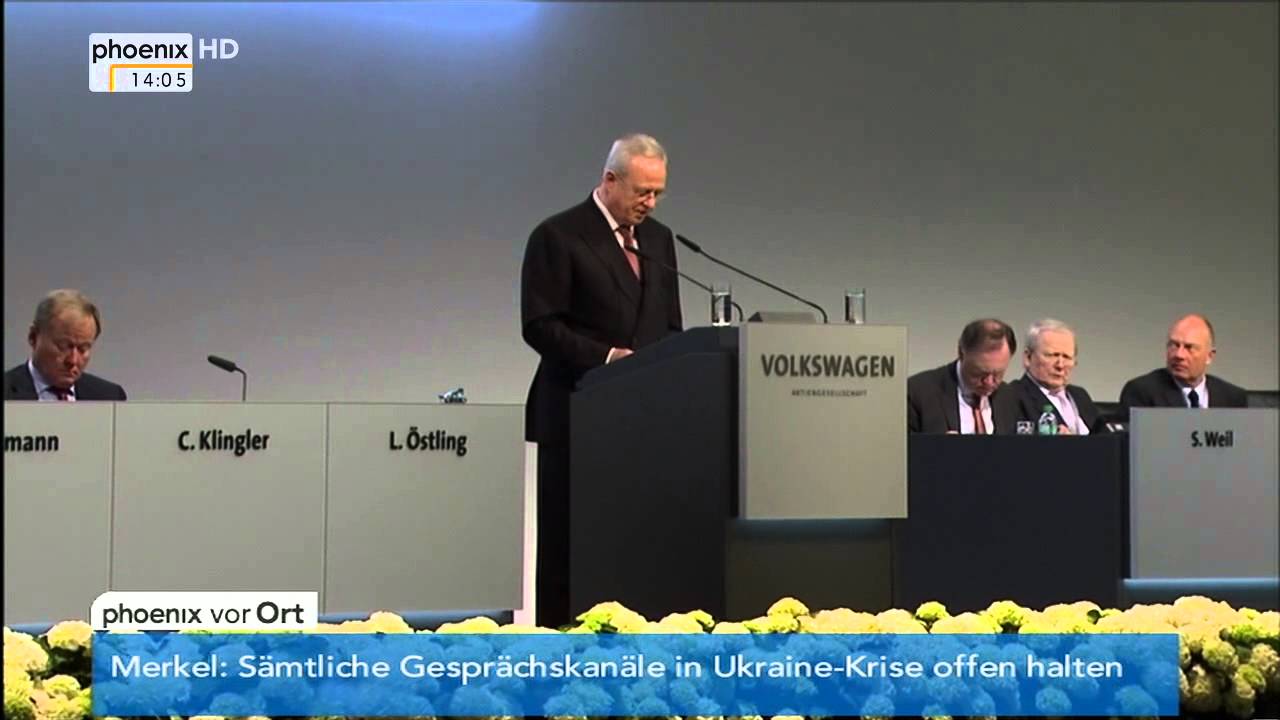 Volkswagen - Rede von Martin Winterkorn zur Hauptversammlung am 13.05.2014